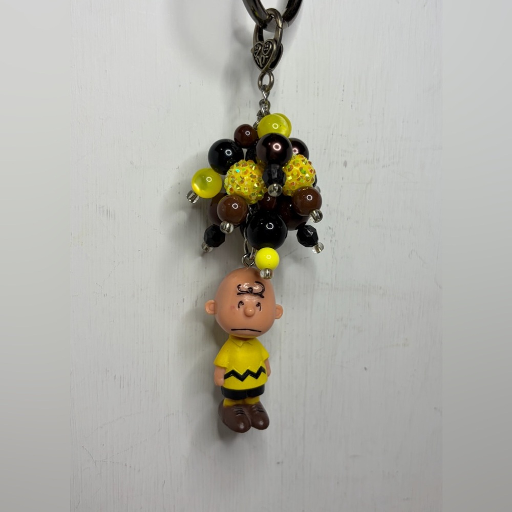 Charlie Brown Peanuts Beaded Keychain/Bag Charm